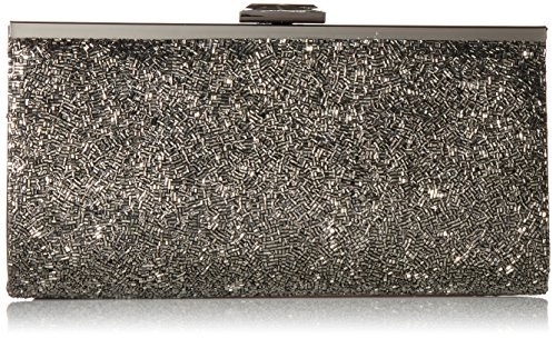 pewter sparkle clutch bag