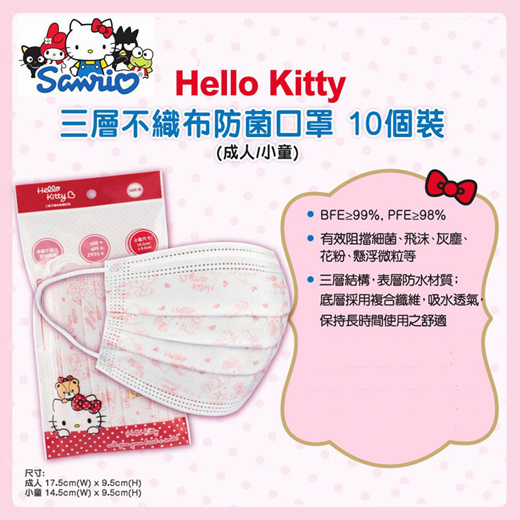 n95 mask hello kitty