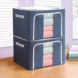 Large Capacity Clothes Storage Box Foldable Dustproof Closet Organizer Oxford Cloth Luggage Blanket