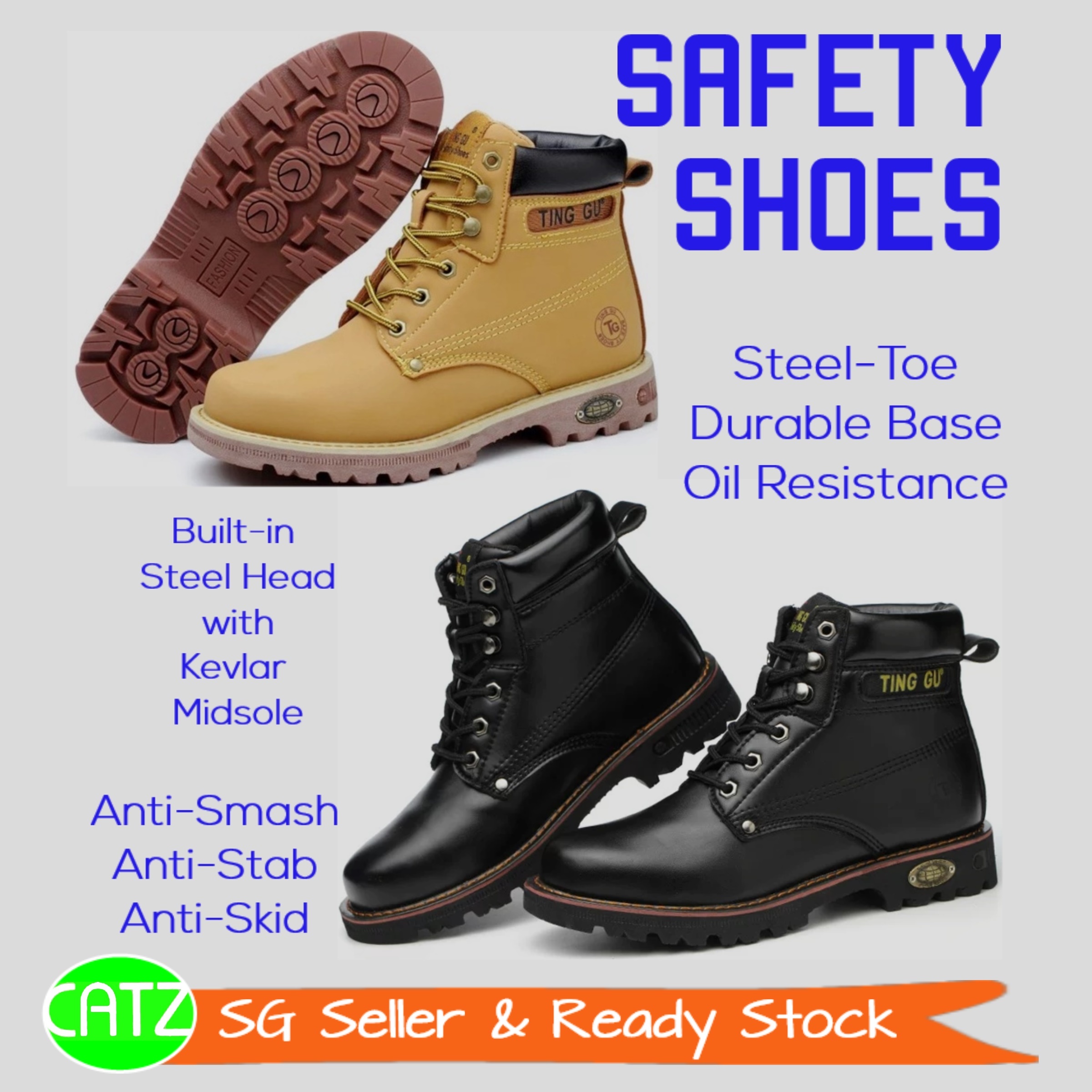 mens work safety trainers