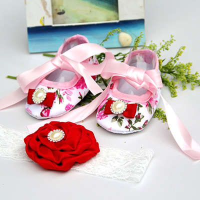 Flower Girl Shoe Toddler Headband 