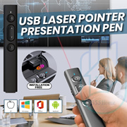 USB 무선 레이저 포인터 프리젠테이션 원격 제어 / PPT PowerPoint 프로젝트 리모콘/충전식