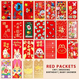 Wholesale 5pcs Chinese Red Envelope Cute Ox Hongbao New Year