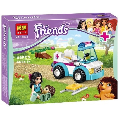 lego friends vet ambulance