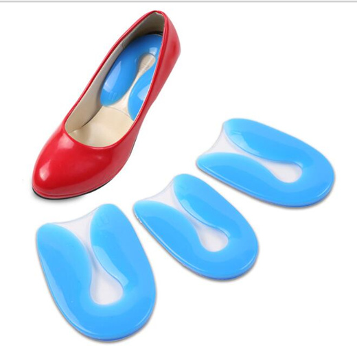 1 Pair Silicone Heel Cushion insoles 