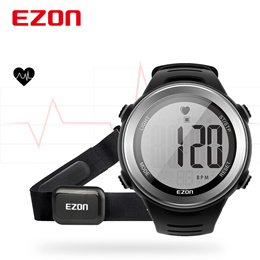 Ezon Digital Sport Watch For Outdoor Running With Countdown Timer And  Stopwatch Waterproof Mens Black Watch Black L008A11 