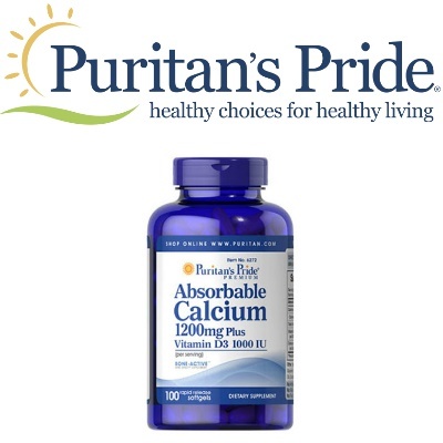 Puritans Prideabsorbable Calcium 1200 Mg With Vitamin D 1000 Iu 1200 Mg 100 Softgels