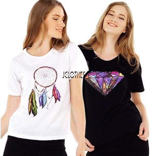 Kaos Lengan Pendek Wanita JCLOTHES / Cotton Combed 30s 100% Kondisi Baru Deals for only Rp30.900 instead of Rp35.114