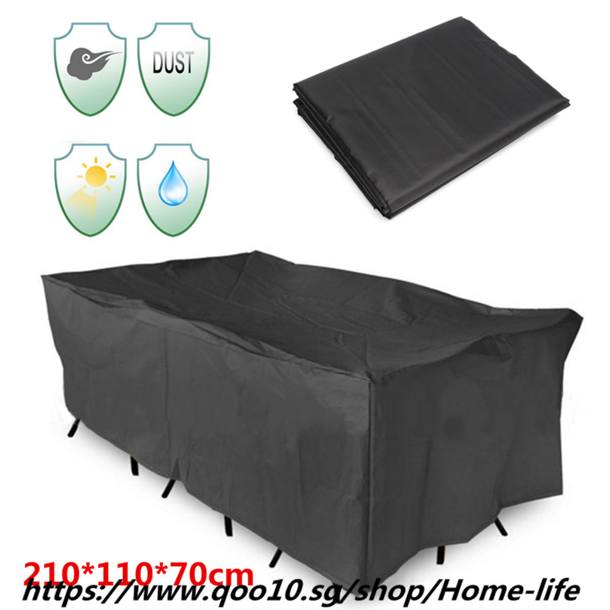 Qoo10 Polyester Outdoor Furniture Covers Shelter 210 110 70cm Garden Patio R Furniture Deco