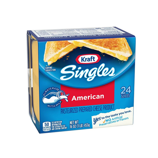 Qoo10 - Singles American Sliced Cheese 24 Pieces : Food