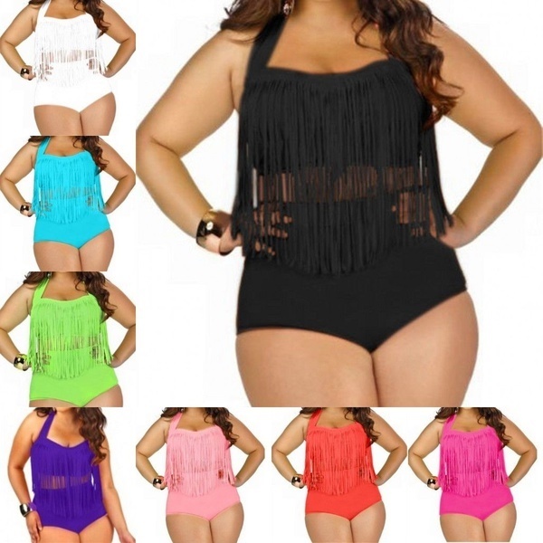 fringe bathing suit