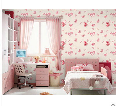 Regards News Pvc Self Adhesive Wallpaper Love Pink Romantic Bedroom Wall Stickers Sticky Notes Refur