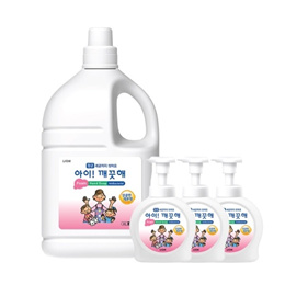 아이깨끗해 거품형 핸드솝 4L (펌프용기490ml x 3개)