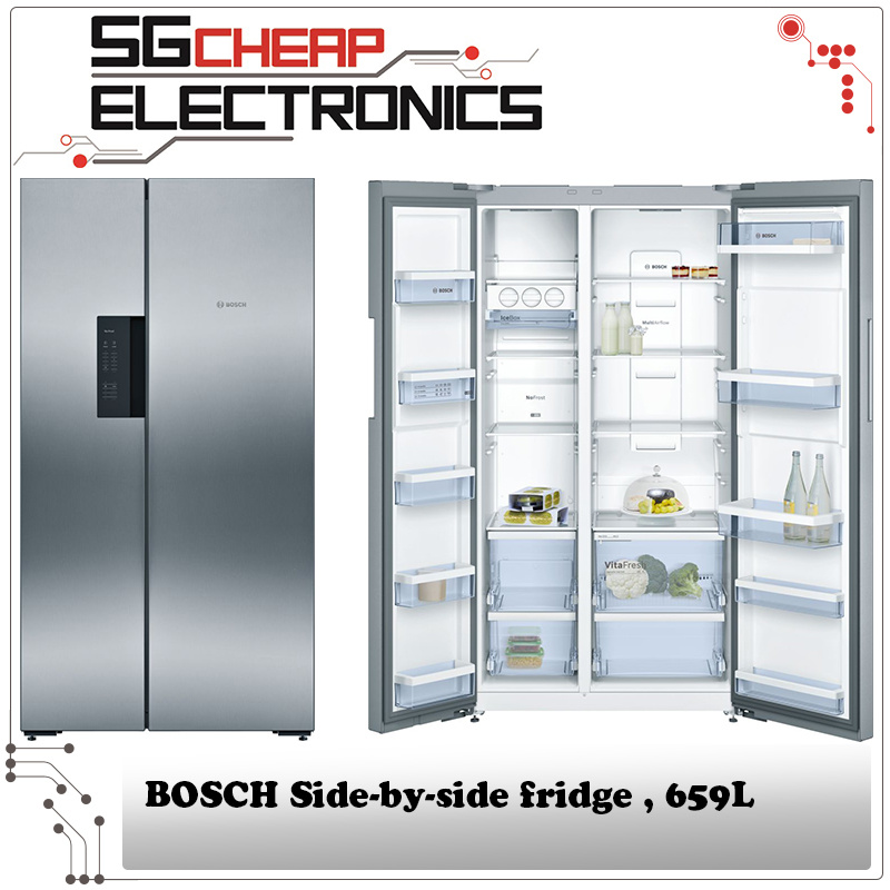 Qoo10 Bosch Kan92vi35 Side By Side Fridge 659l Singapore