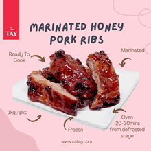 [CS TAY]#1 BESTSELLER *蜜汁排骨* Marinated Honey Pork Ribs (1KG) [Ready To Cook ]