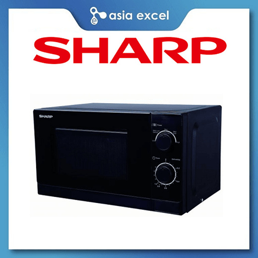 black microwave oven