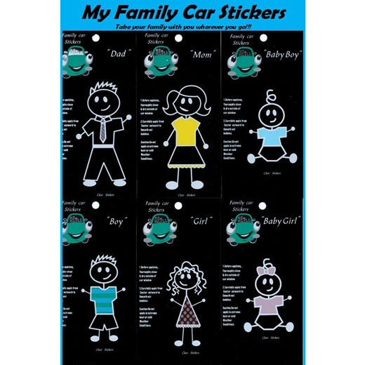 color family car stickers