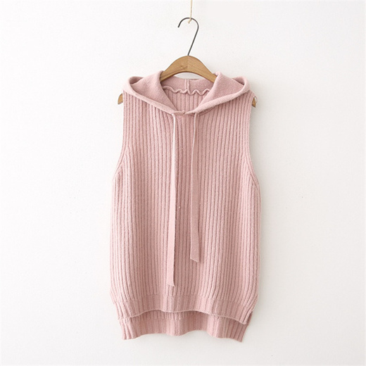 sleeveless pullover hoodie women's