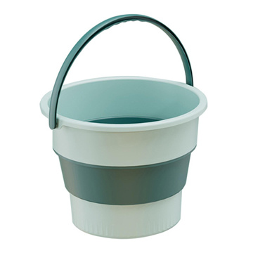 Folding Plastic Mop Bucket Camping Wash Bucket With Handle Collapsible  Floor Mop Cleaning 