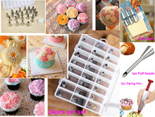 7PC Russian DIY Pastry Cake Icing Piping Decorating Nozzles Tips Baking Tool#LED