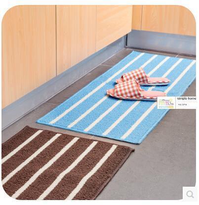 Qoo10 Simple Striped Long Section Of The Bathroom Door Mats Doormat Kitchen Furniture Deco