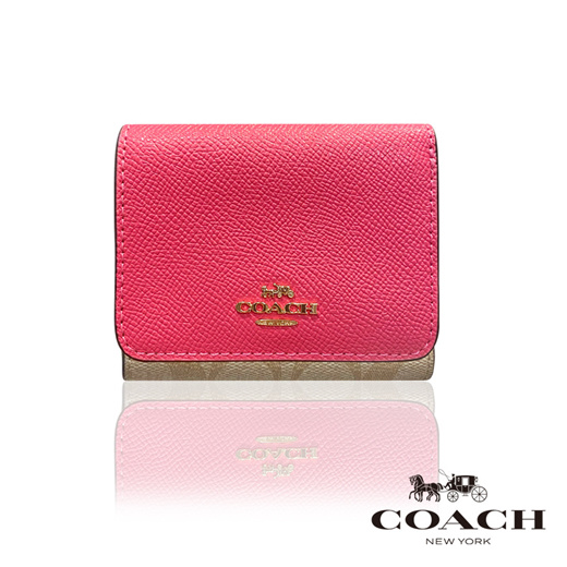 COACH Small Trifold Wallet In Colorblock