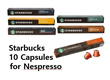 Starbucks 10 Capsules for Nespresso Pike place / House blend / Decafe / Espresso / Colombia / coffee