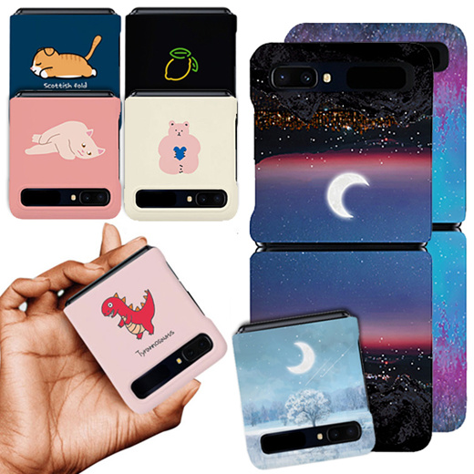 Qoo10 - imooi Samsung Z Flip Design Hard Case☆samsung galaxy Zflip Cover :  Mobile Accessories