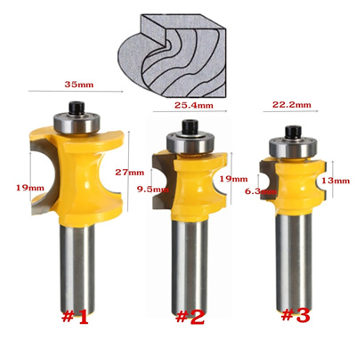 1pc Rail Amp Stile Router Bits Shaker 1 2 Shank Woodworking Wooden Door Chisel Cutter 1 2 3