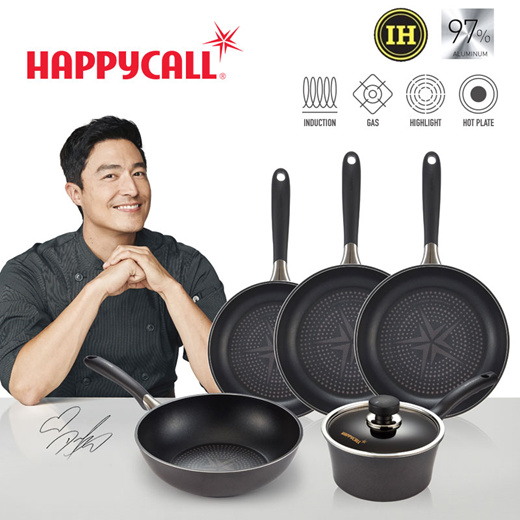 Wholesale Happycall Happy Call 30cm Big Size Fry Pan Non-stick Fryer P