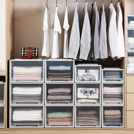 Wardrobe Stackable Drawer Storage Box, Stackable Wardrobe Shelves