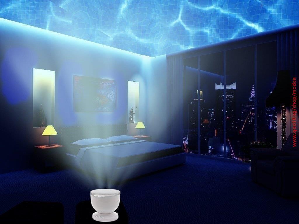 Bedroom Set Aurora Master Multicolor Ocean Wave Light Projector 12 Led Blue Red Green Multicol