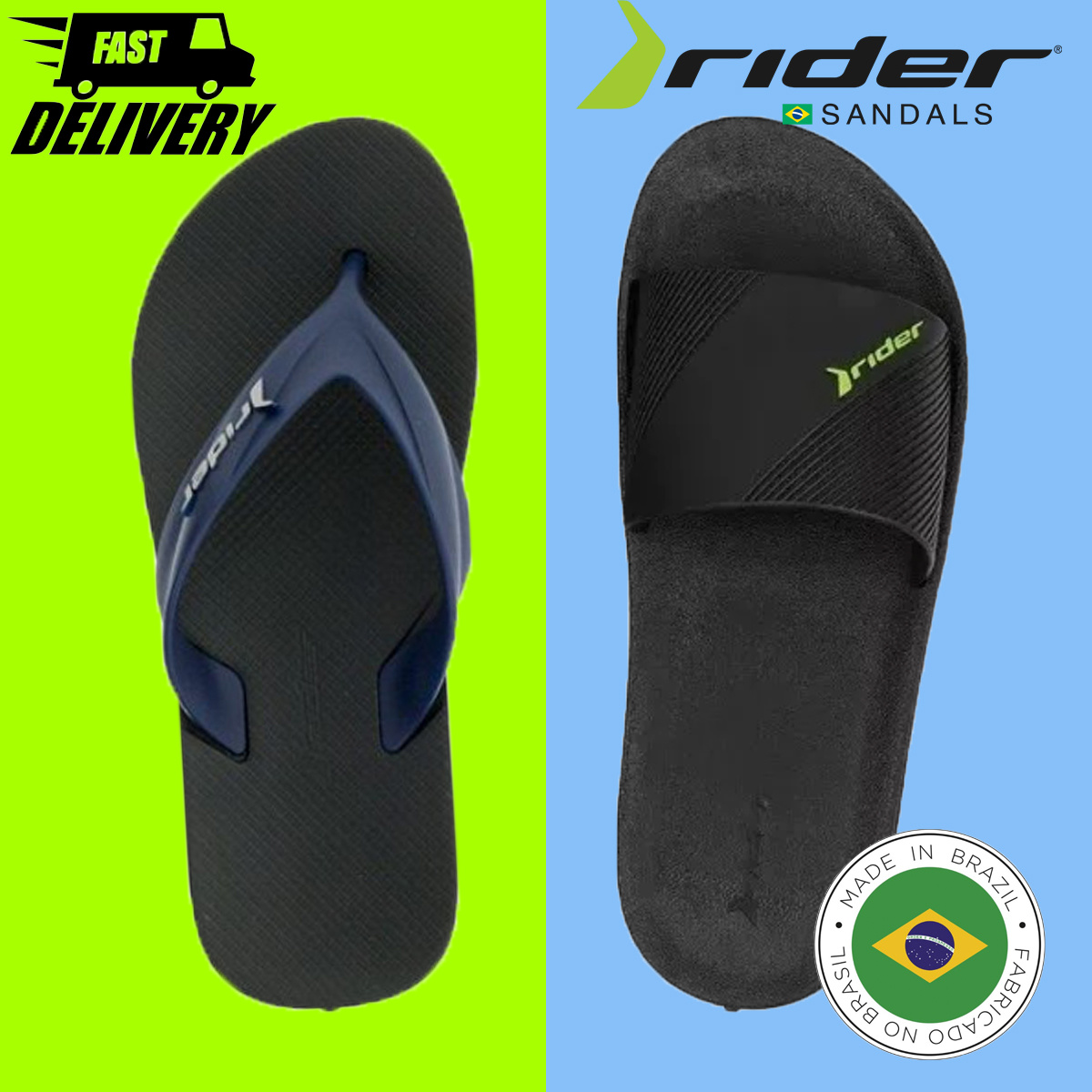 Qoo10 - RIDER FLIP-FLOPS : Men's Bags 