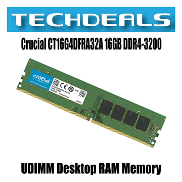 Crucial 16GB Kit (8GBx2) DDR4 3200 MT/s (PC4-25600) CL22 SR x8 Unbuffered  SODIMM 260-Pin Memory - CT2K8G4SFS832A