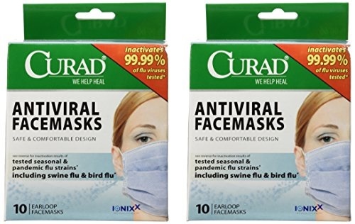 Download Qoo10 Curad 2 Pack Of Curad Antiviral Medical Face Mask Pleated 10 Box Household Bedd PSD Mockup Templates