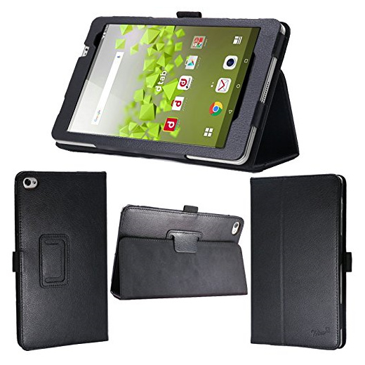 Qoo10 Black 8 Inch Tablet Case With Protective Film Docomo Dtab Compact D 02 Mobile Devices