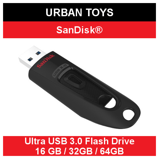 Qoo10 Original Sandisk Ultra Usb 3 0 Flash Drive 16gb 32gb 64gb 100 Mb S Computer Game