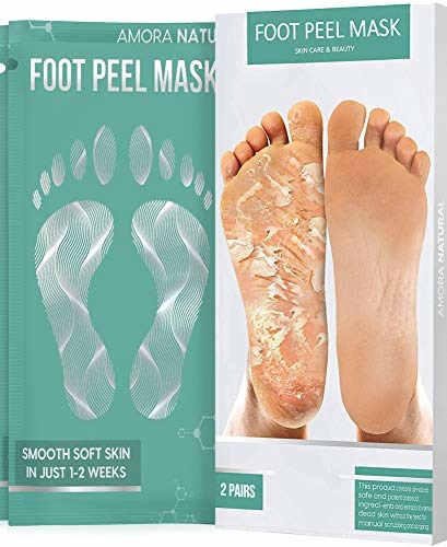 Amora Natural 2 Pairs Exfoliating Foot 