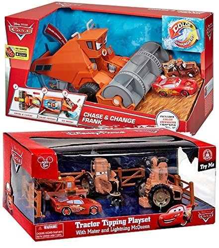cars tractor tipping playset