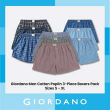 Giordano Cotton Poplin 3-piece boxers pack