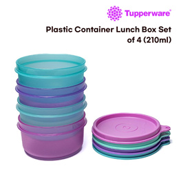 Tupperware Spillproof Tropical Bowls 210ml 4pc 