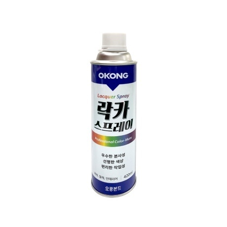 위메프플러스 -오공 OK-329 락카 스프레이 도색 도장 락카페인트 미색 420ml 10개 : 조명/인테리어