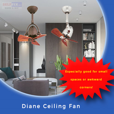 Selffix Diy Diane Ceiling Fan Metal Wooden Blades