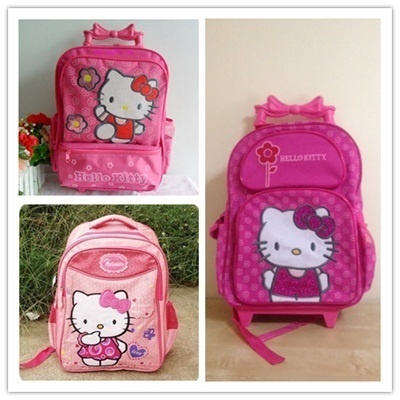 hello kitty trolley bag for school