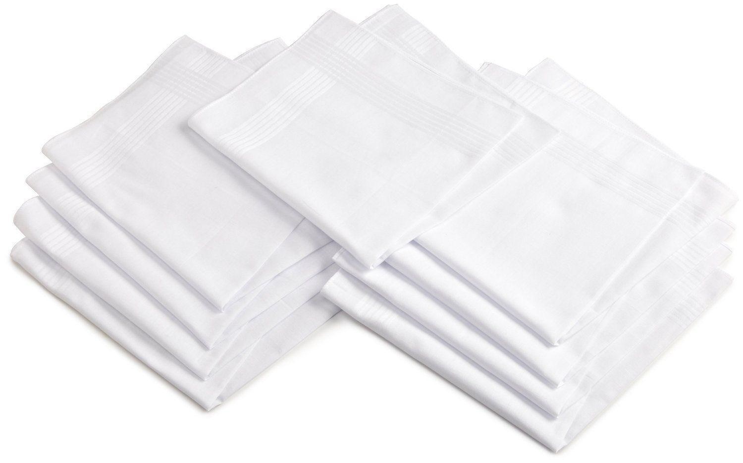 plain white handkerchief