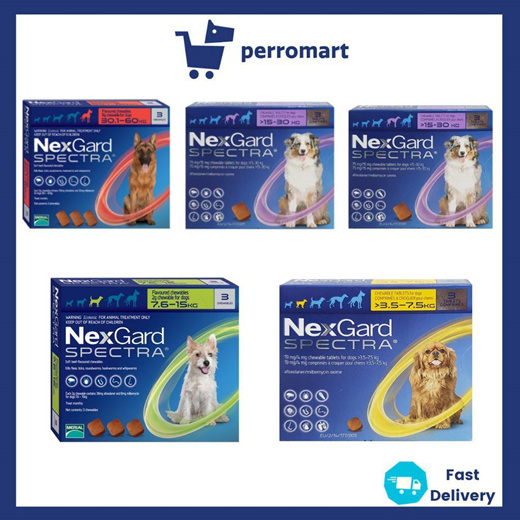 Qoo10 - NEXGARD SPECTRA Chewable 3pieces per 1box : Pet Care