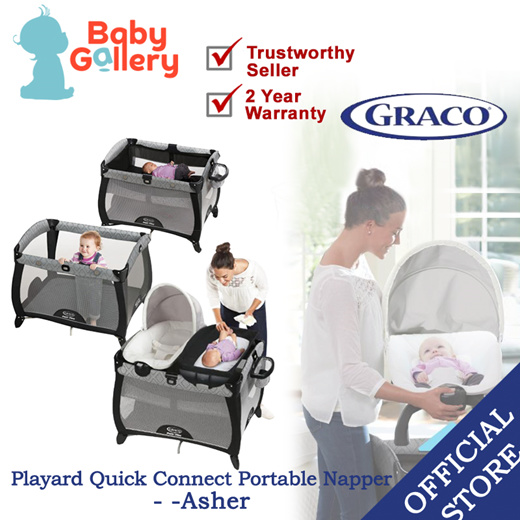 graco portable napper asher