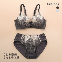 READY STOCK] Korean Style Lace Sexy Rimless Push Up Bra Sets (2