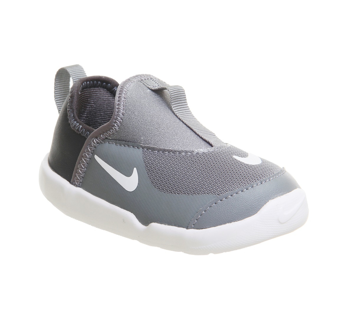 Qoo10 나이키 Nike Lil Swoosh Crib Trainers Cool Grey Anthracite