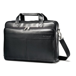 samsonite leather checkpoint friendly briefcase